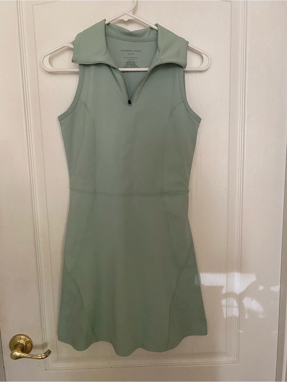 Sincerely Jules Sleeveless Mint Polo Dress